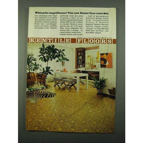 1969 Kentile Rimini Floor Ad - What Price Magnificence