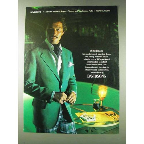 1978 Davidsons Southwick Blazer Ad