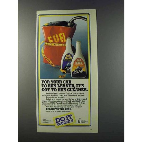 1981 Peak Gas Bonus and Auto Diesel Fuel Treatment Ad