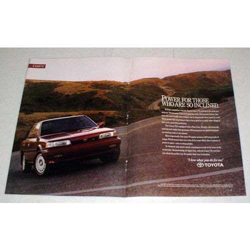 1990 Toyota Camry V6 Car Ad - Power for Those Inclined