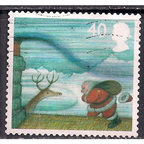 GB 2004 QE2 40p Christmas SG 2497 used stamp ( A1168 )