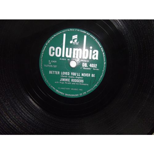 Jimmie Rodgers. Kisses Sweeter Than Wine b/w more Loved You'll Never Be - 78rpm