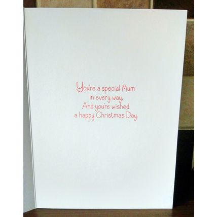 Christmas Cards - For A Special Mum - 002 - Large Card