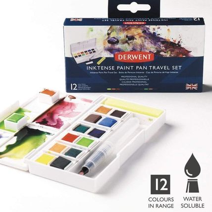 Derwent Inktense Permanent Paint Travel Set Palette #1, 2302636 [New&Sealed]