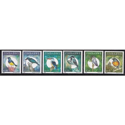 Zimbabwe 1998 Sunbird, Starling, Kingfisher, Grey Tit, Apalis, Robin [SG974-79]