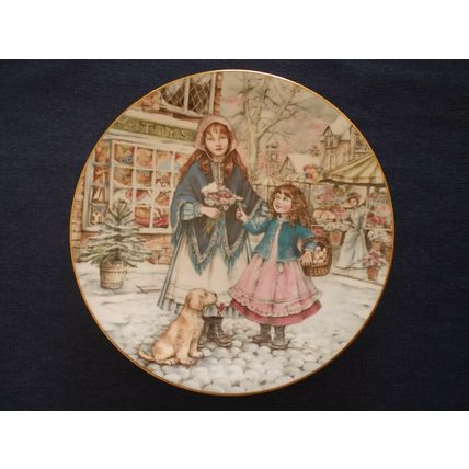 Royal Worcester NSPCC A Posy for Mother 1991 Christmas Plate By Kate Aldous