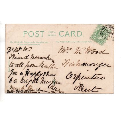NICE PRINTED POSTCARD OF THE BEACON HOTEL HINDHEAD SURREY POSTED 1906 (3572)