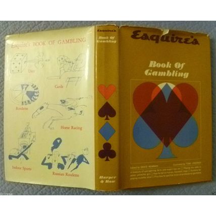 ESQUIRE'S BOOK OF GAMBLING DAVID NEWMAN ed. TOMI UNGERER illustrator 1962 HCDJ