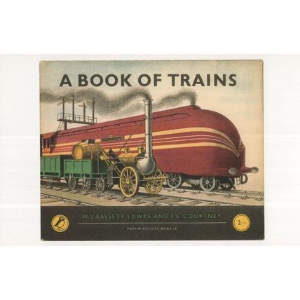 A Book Of Trains 1951 Puffin Postcard Book