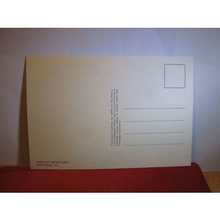 HOT AIR BALLOON, ROYAL MAIL unused postcard #