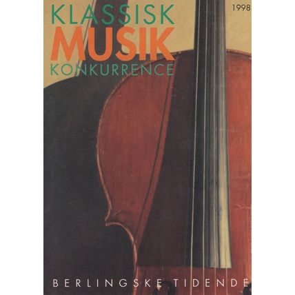 1998 Klassisk Musik Konkurrence German Berlln Advertising Postcard