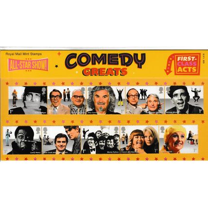 2015 Comedy Greats 10x1st class - Presentation Pack 509 MNH