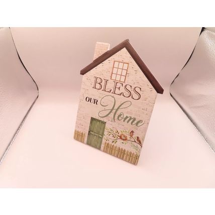 Bless Our Home Plaque Wall & Freestanding 20 CM Gift Home Decor Christianity