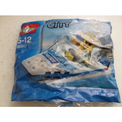 LEGO - 30017 - City - Police Boat - Polybag - BNIP - Sealed