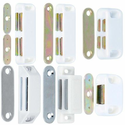 WHITE MAGNETIC CATCH Strong Heavy Duty Small-Large Cupboard Cabinet Door Latch