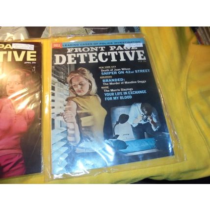 Early 1960's FRONT PAGE DETECTIVE MAGAZINE LOT * Was $125.00! Now $85.00 SHIPPED