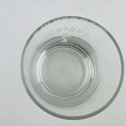 Seagrams 7 Crown Vintage Etched Textured Ball Bottom Low Ball Glass