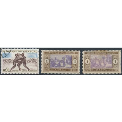 19 Stamp Selection - Senegal - Unused Hinged & Used Hinged