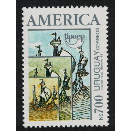 Uruguay Ships Discovery of America by Columbus UPAEP 1992 MNH SG#2085