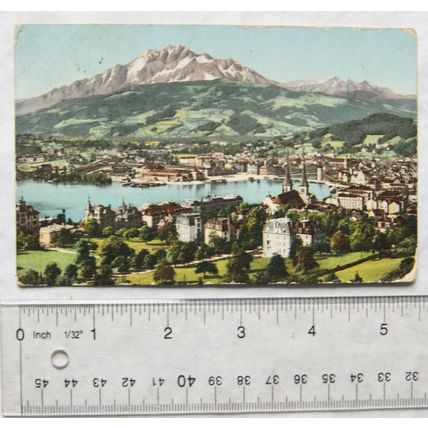 1911 postcard Luzern und der Pilatus