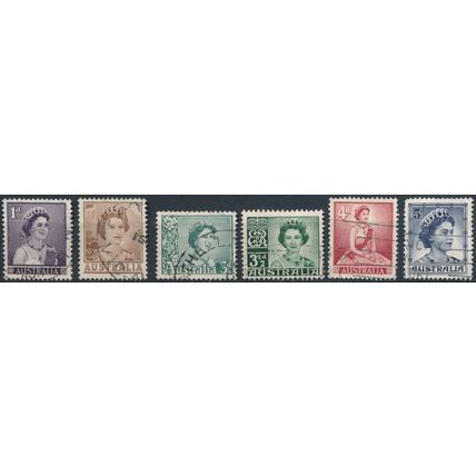 QEII Definitive - Australia 1959 - FH - SG 308/14 (A)