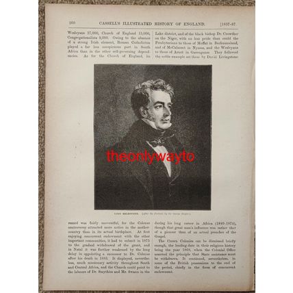 William Lamb, Lord Melbourne, Prime Minister, Book Illustration (Print), c1895