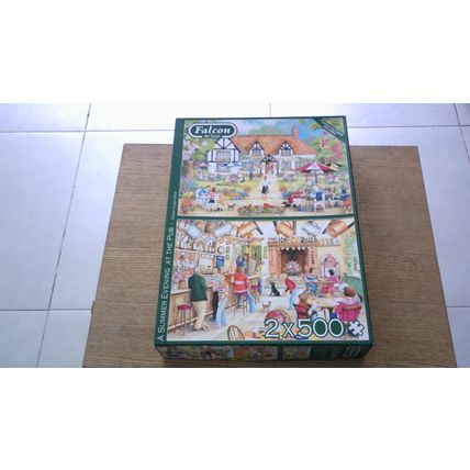 A SUMMER EVENING AT THE PUB Jigsaw Puzzles (2 x 500 Piece) 2019