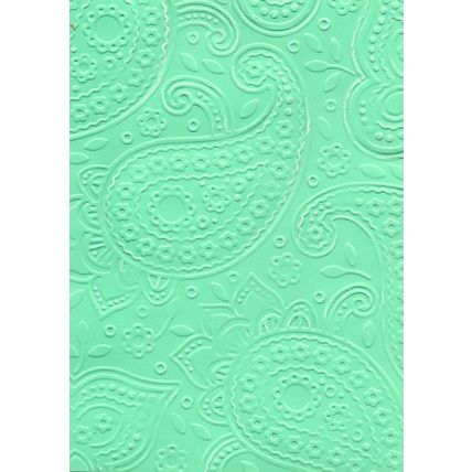 5"x7" Embossed Paper. 10 Sheets. Paisley (35a). Cardmaking Scrapbooking Crafts