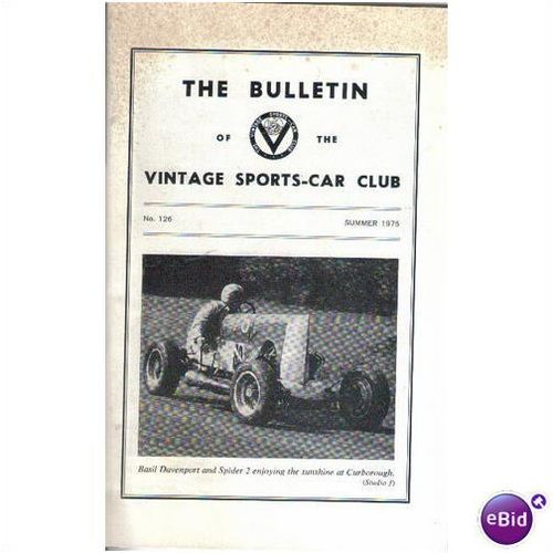 VINTAGE SPORTS CAR CLUB BULLETIN SUMMER 1975 No126