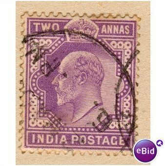 India 1902 - SG 124 - KEV11 2a violet - used 2