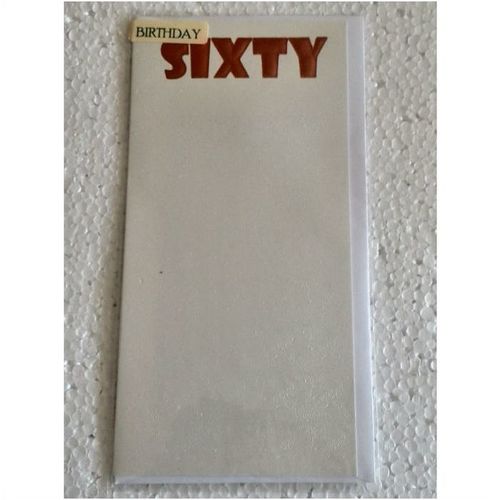 Sixty - White Foil Card