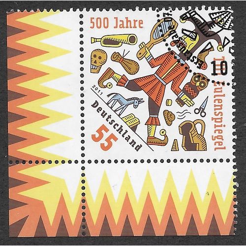 GER 2011 55c '500TH ANN OF TILL EULENSPIEGEL' (CORNER) FINE USED (EBID53-725)