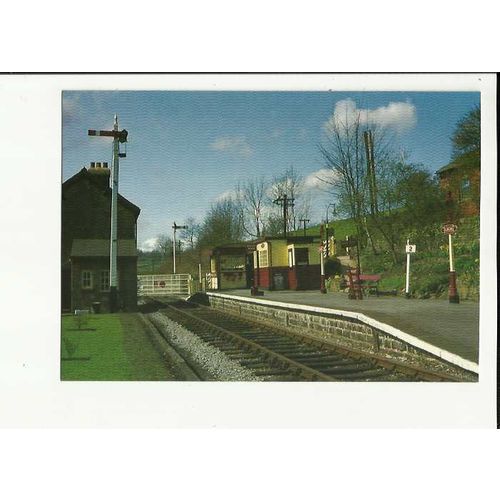 Yorkshire DAMENS STATION Postcard by Worth Valley Railway (WV 93)