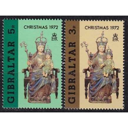 GIBRALTAR [1972] MiNr 0293-94 ( **/mnh ) Weihnachten