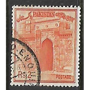 PAKISTAN 1963 2R ORANGE CHOTA SONA MASJID GATEWAY SG 206 FINE USED#2