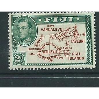 b fiji stamps george v1 sg253 sg 253 hm perf 13.5 die 1