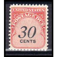 J98 30c Postage Due Just Clears MNH KA0830