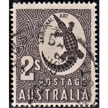 AUSTRALIA, 1948 2/- Aboriginal Art, SG 224 (Scott #212), used