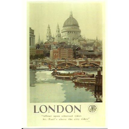 Advertising GWR LONDON Art Postcard (Mayfair BB 161)