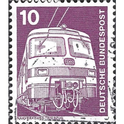 GERMANY, Industrial technology, Commuter Train ET 420/421, violet 1975, 10pf, #4