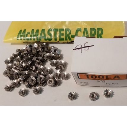 Lot of 70: McMaster-Carr 96278A007 Lockwasher Nuts FREE Shipping