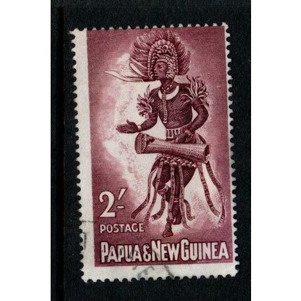 Papua New Guinea ASC 33 1961 Pictorials 2Sh male Dancer ,used