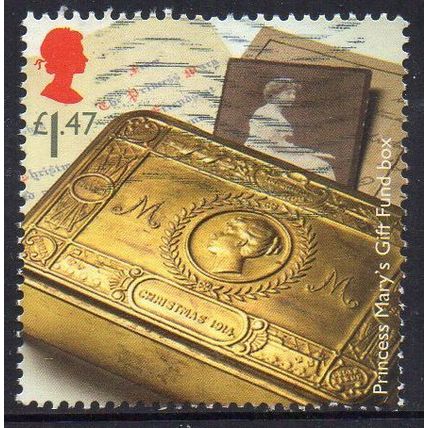 GB 2014 Centenary of WWI - Princess Mary's Gift Box Fund £1.47 Used