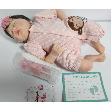 Littler's Love Baby Doll 16" Cute Realistic Silicone Sleeping Doll