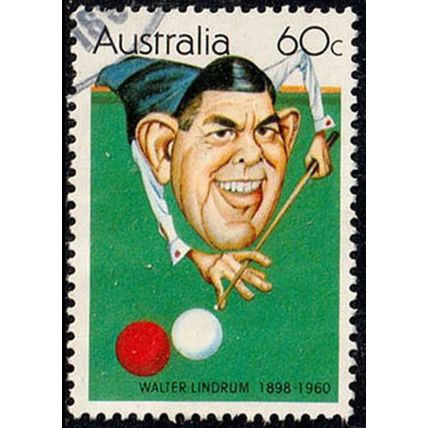 Australia 1981 Sport Sportsmen Walter Lindrum 60c Used Stamp