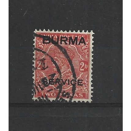 Burma.O5 2a Vermilion.Fine Used.Jul25b