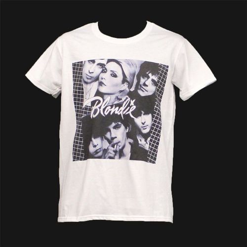 Blondie T shirt Medium White 70s Garage Punk ROCK Festival Debbie Harry Top M
