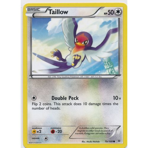 Pokemon Roaring Skies #70/108 Taillow