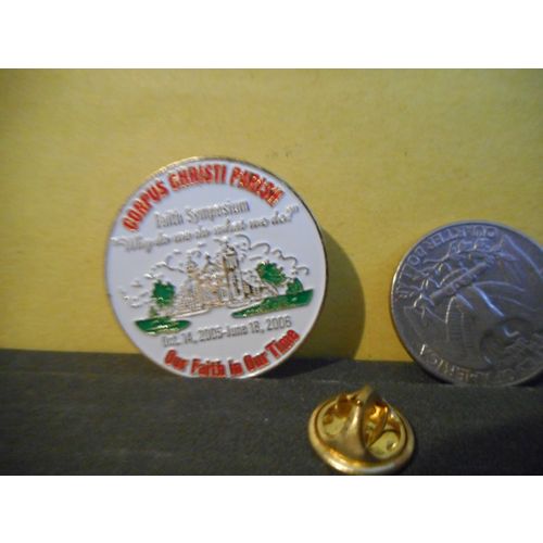 Corpus Christi Parish Faith Symposium Lapel Pin,Newfoundland,Canada