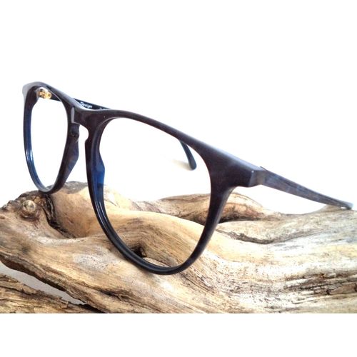 80s New Blue Optique ITALY Eyeglasses Round 54-18 Big Unisex Pantos sunglasses